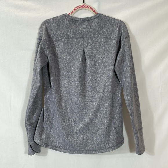 Lululemon Long Sleeve Shirt Top 10 Gray Winter Weight Warmth EUC - Picture 3 of 9